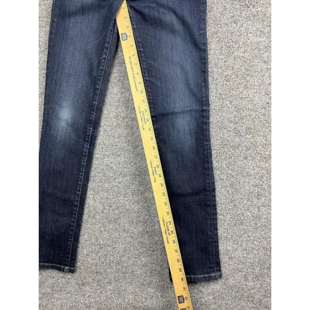 Dish Denim Jeans Womens 26x32 Dark Wash Straight & Narrow Stretch Blue‎ Denim